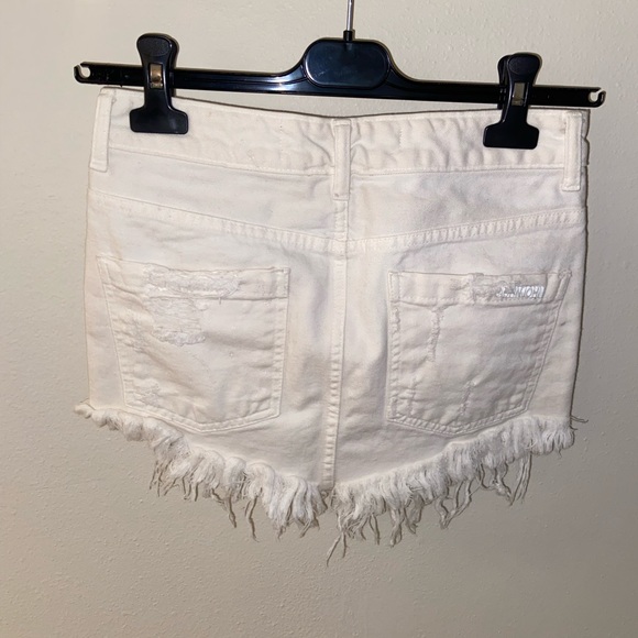 White jean skirt. - Picture 2 of 12